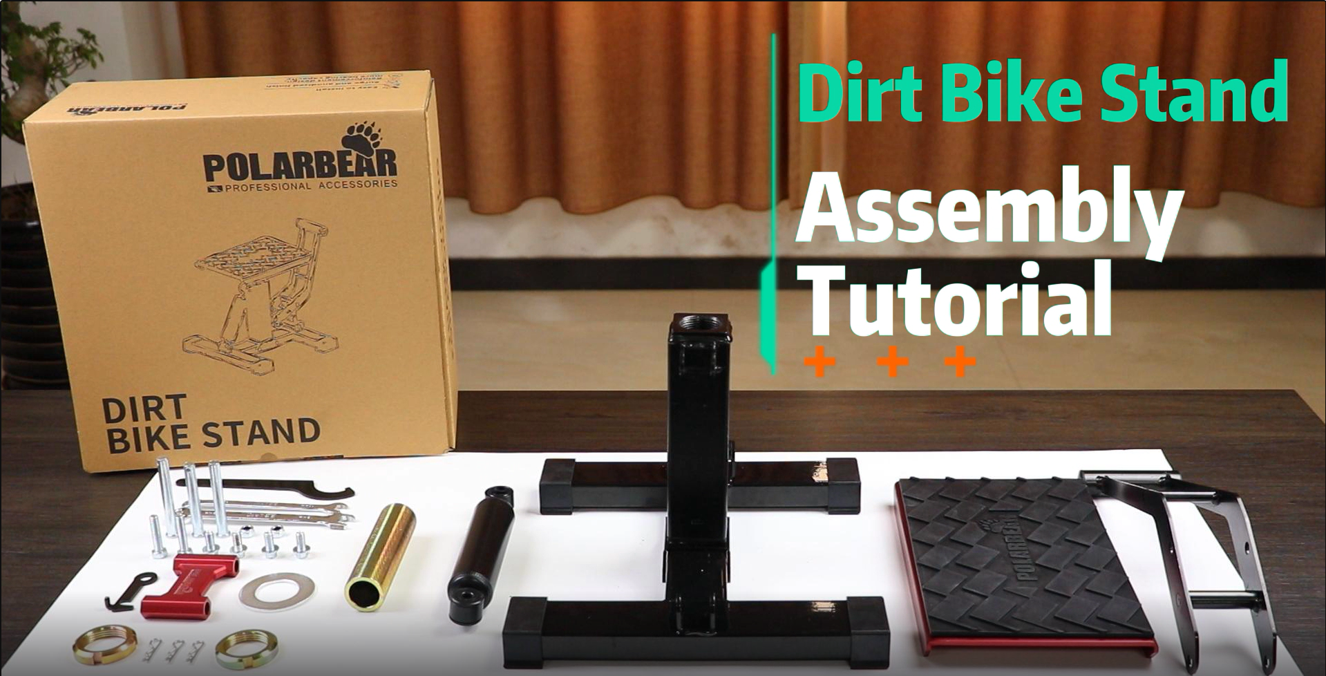 Watch POLARBEAR Dirt Bike Lift Jack Stand Installation Video on